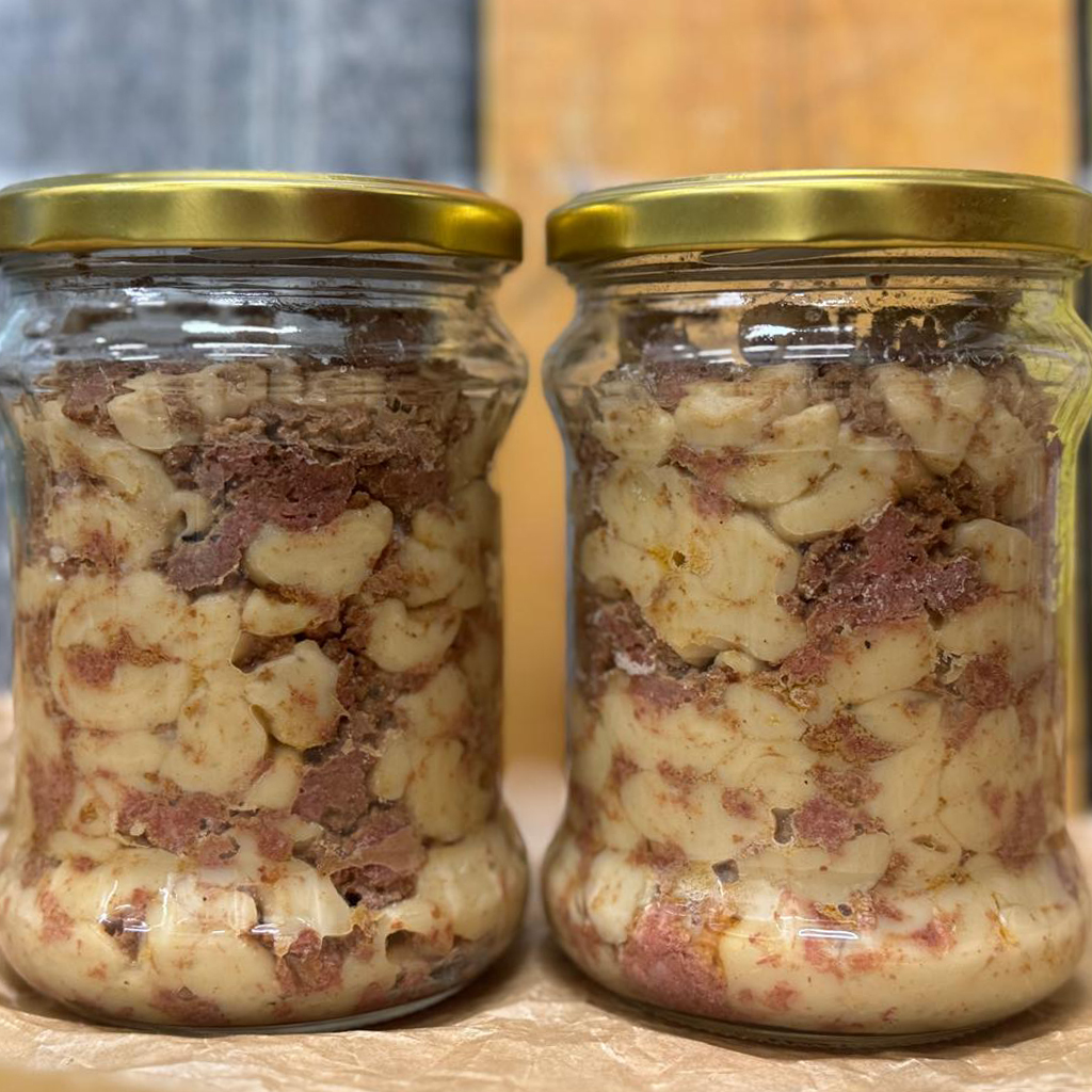 Макароны с мраморной говядиной